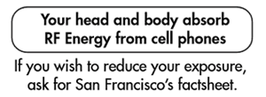 sf cellphone warning stickers